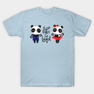 Panda Couple Loved T-Shirt